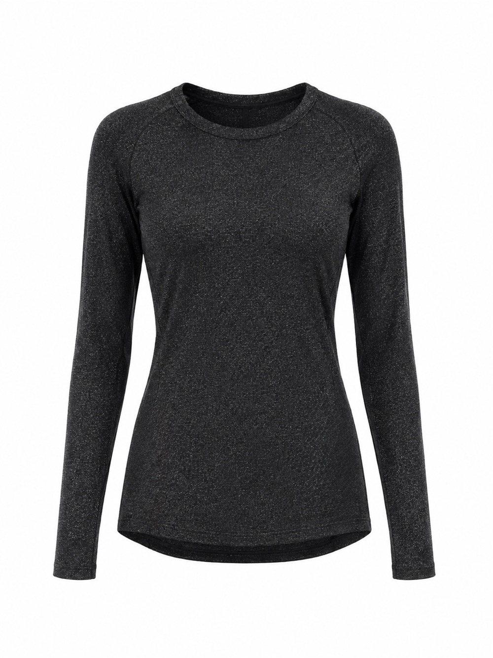 Lululemon / Hold Tight Long-Sleeve Shirt Sparkle / Black Silver / Size 6